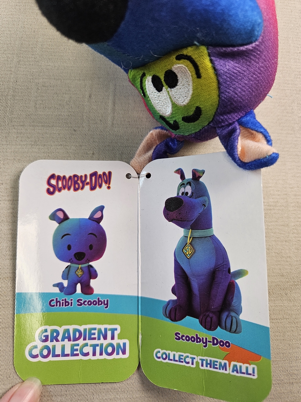 Chibi Scooby Doo Gradient Collection Rainbow Plush Doll NEW With Tags - Picture 6 of 8